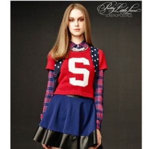 Cropped knit sweater